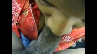 Indian gf gives deep throat blowjob to lucky bf nice tits