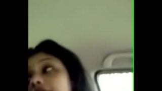 indian girl masturbating cock in the car