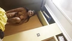 Lovely aunty dressing after sex with young man