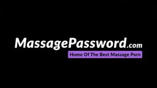 Masseuse India Summer teaches Audrey Noir how to lick pussy