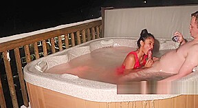 SLUTTY ASIAN TEEN SUCKS OFF PHOTOGRAPHER IN HOT TUB