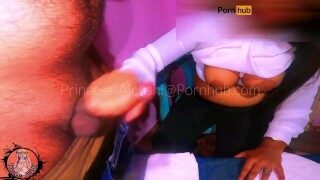 EBONY INDIAN FEMALE DOCTOR TAKES CARE OF HER PATIENT,S BIG COCK