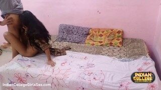 Cute 18 Years Indian Slim Skinny Girlfriend Lets Me Cum Inside Her Tight Pussy