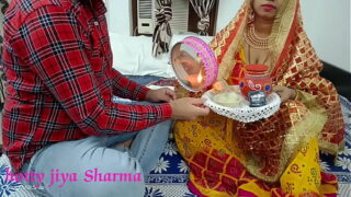 Karwa chauth special 2022 indian xxx desi husband fuck her wife’ hindi audio with dirty talk